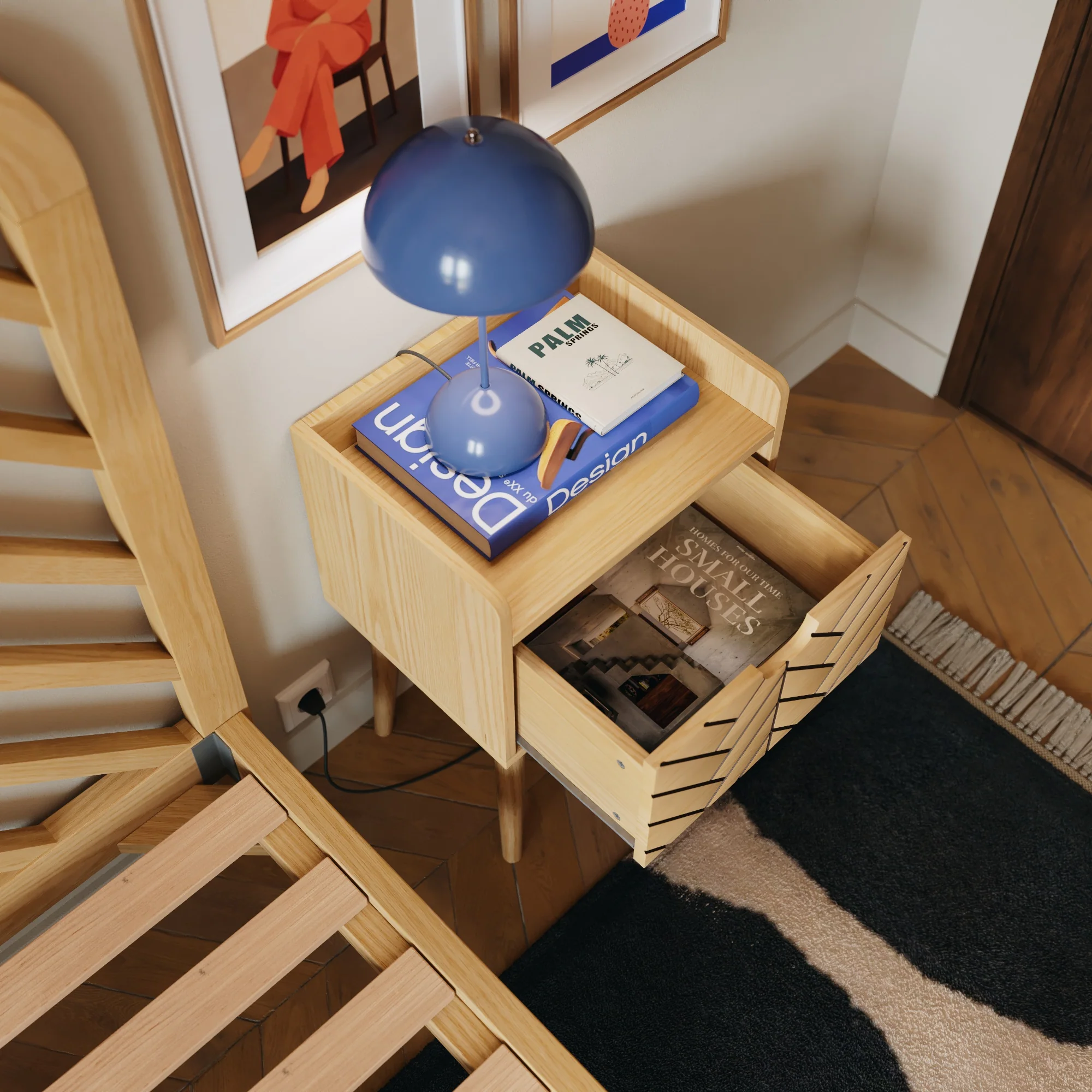 Table de chevet bois Alba - Image 11